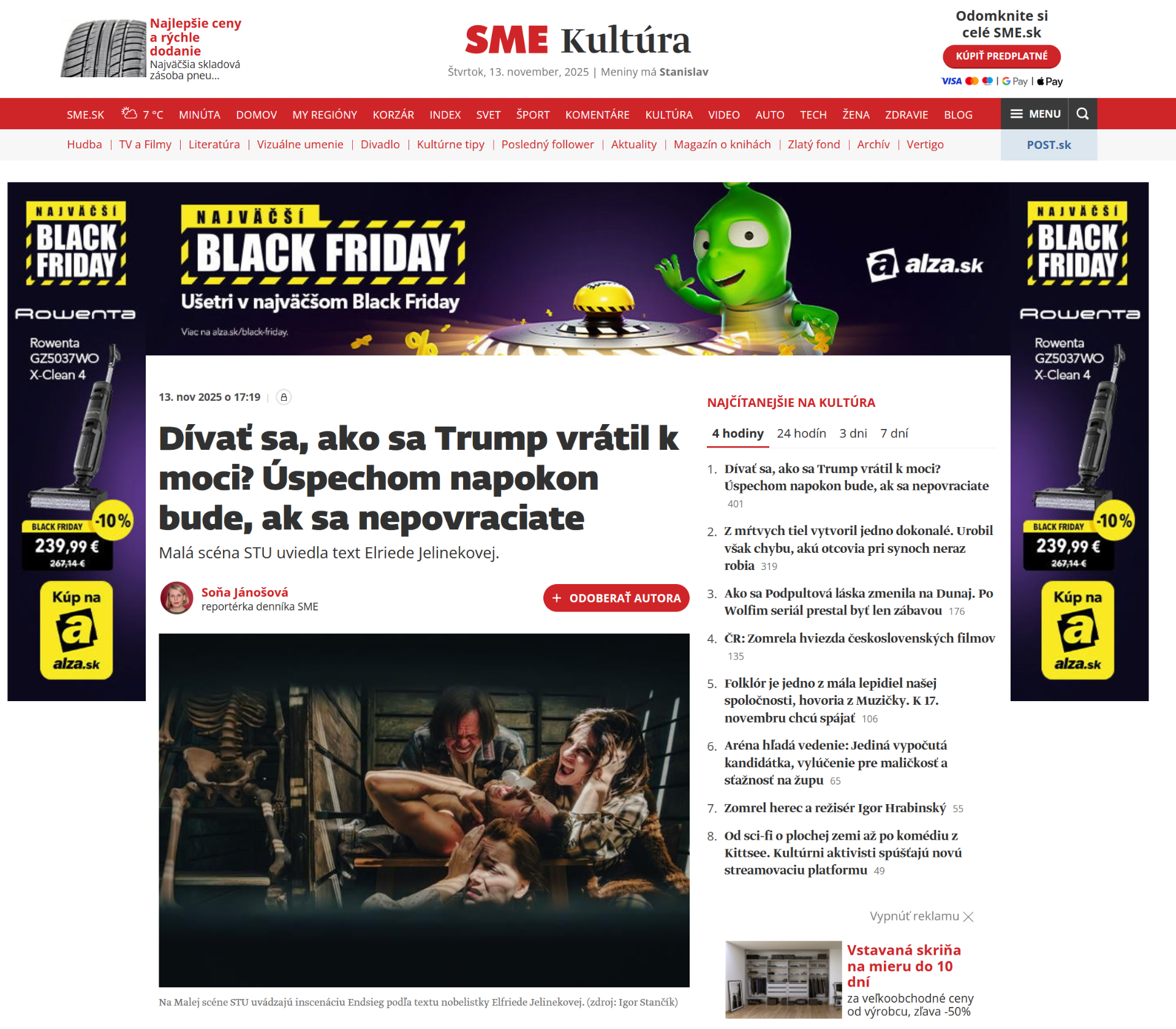 Text:  Soňa Jánošová, reportérka denníka SME